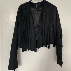 Black Fringe Jacket